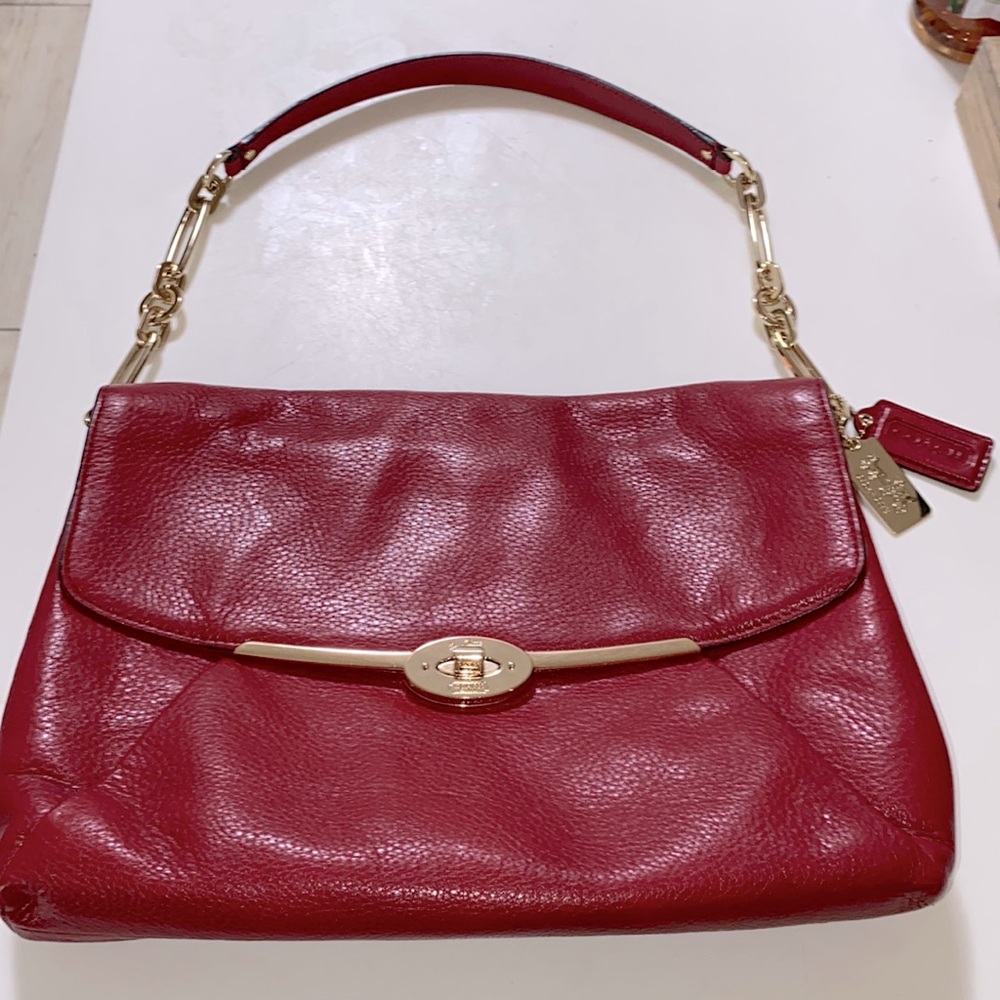 New Red Coach bag